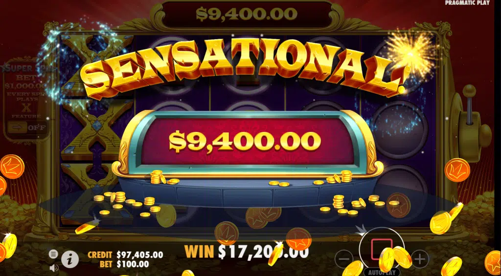 Super X Free Spins Win $9,400